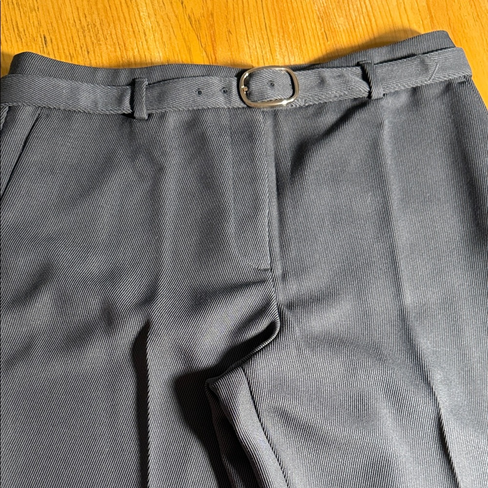 Ann Taylor Gray Belted Boot-Cut Trousers - Picture 5 of 7